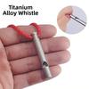 Titanium Safety Survival Whistle Portable Hiking Outdoors Emergency Whistle Outdoor Tool