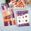 Paper Crafting Halloween Supplies 12 Sheets Scrapbook Set, 6x6in Double-Sided Craft Paper, Pumpkin Fun Set Ghost Bat Pattern Decorative for