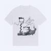 Loose Round Neck Short Sleeve Printing Cartoon Pattern T-shirt Men's Comfortable Summer Tops Autumn and Winter Innerwear