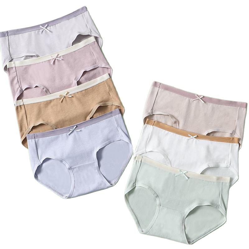 ZJX 7 шт. хлопковые женские трусики дышащее нижнее белье для девочек трусы женские трусы размер M-XXL