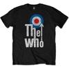 The Who T-Shirt Elevated Target Band Official Black New