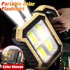 Rechargeable Portable Hand Lamp LED Powerful Flashlight Outdoor Camping Solar Charging Light USB Torch With COB Work Lantern