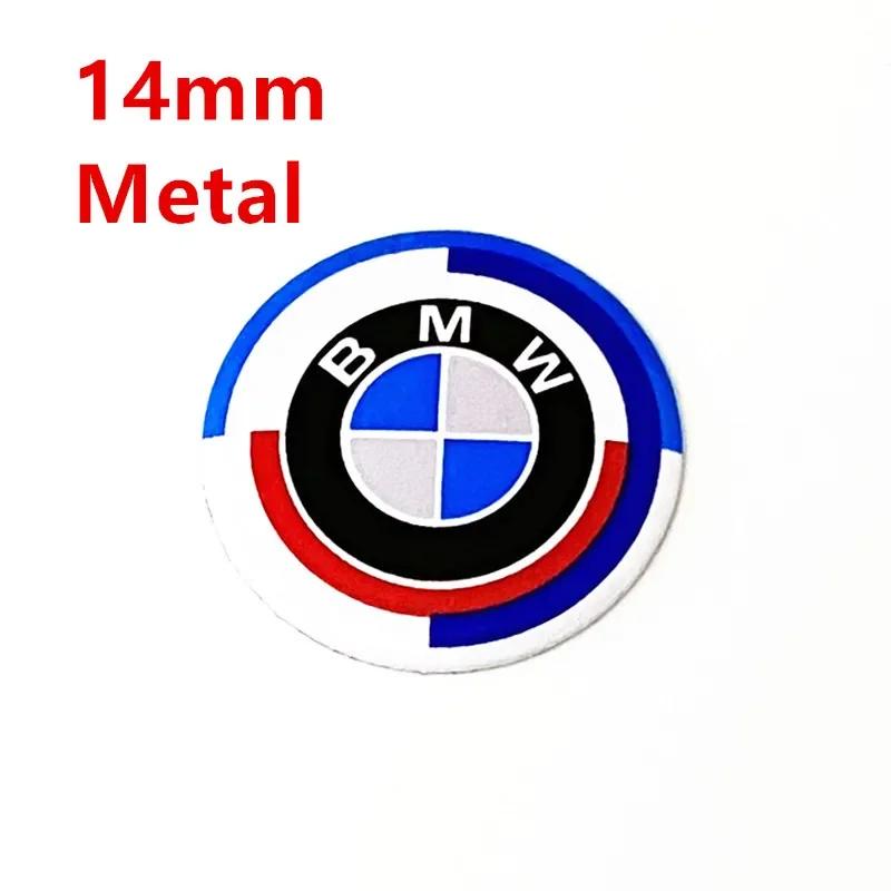 For BMW M X3 X5 X6  5 Pcs 11mm 14mm Car Key Emblem Sticker Logo Badge Decal For E34 E38 E39 E46 E60 E61 F90 E91 E92 F07 F10 F30