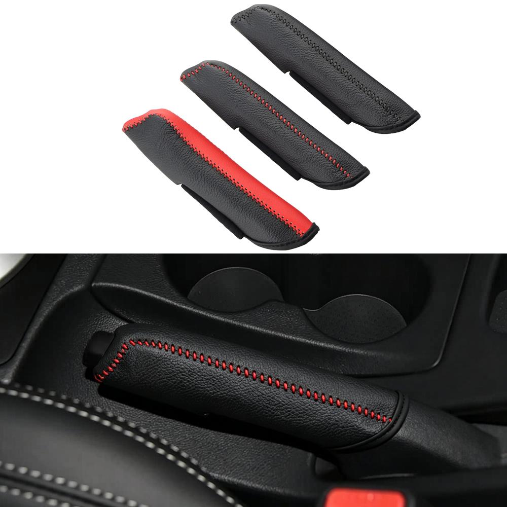 Car Hand Brake Cover for Renault Koleos 2012 2013 2014 2015 Leather Handbrake Knob Grips Protector Interior Accessories