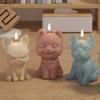 Сделай сам Собачья свеча Силиконовая форма Милое 3D животное Ароматерапевтическая свеча Форма для смолы Изготовление Милый подарок Украшения для стола
