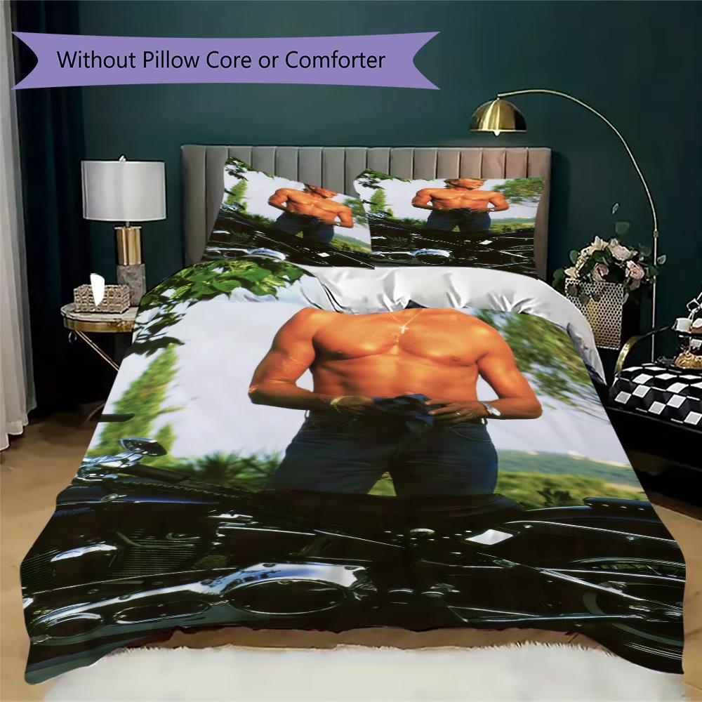 French legendary rock singer and actor Johnny Hallyday provides comfortable bedding covers and pillowcases for home use (without core) K26