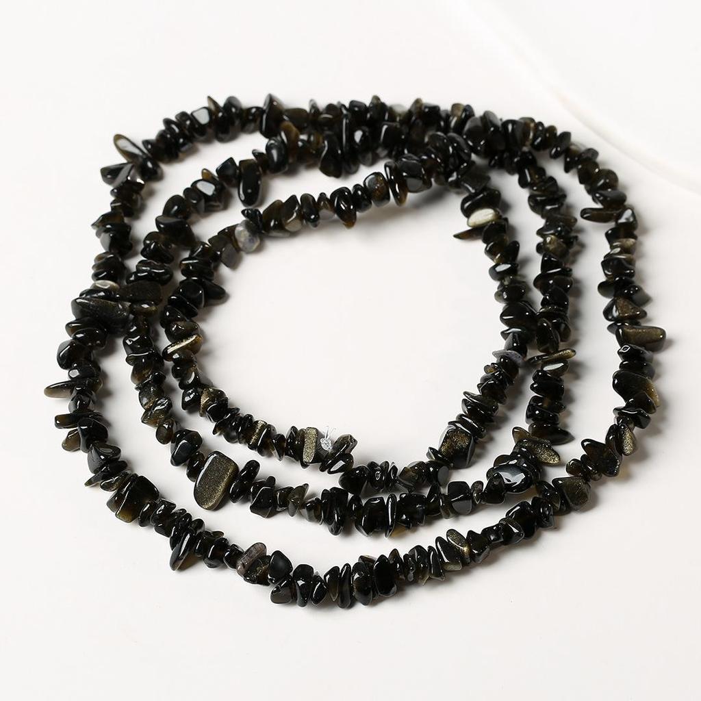 Ожерелье из натурального аметиста, 80 см - Полированные, Неправильные полоски для изготовления украшений и браслетов своими руками