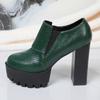 Serpentine Женские туфли на платформе с очень высоким каблуком из кожи Женские осенние новинки 2025 года, трендовые туфли для готической вечеринки Zapatillas Mujer