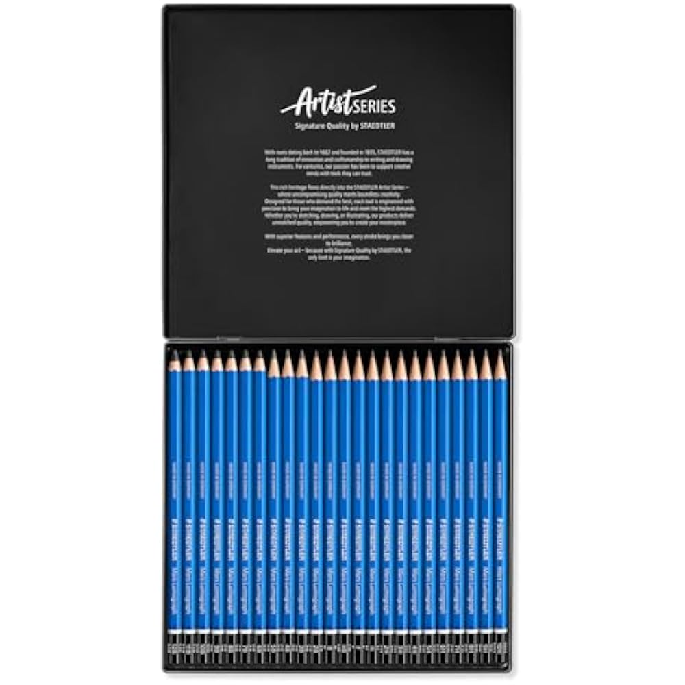 STAEDTLER Pencil Marsulmograph 24 Hardness Set Drawing 100 G24 Black