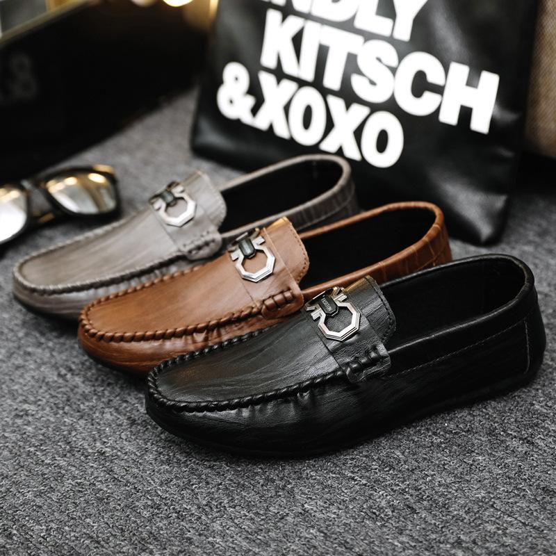 Fashion Men's Loafers Shoes Man Fashion Comfy Slip-on Drive Footwear Male Brand Leather Boat Shoes Men Casual Shoes Zapatos Para Hombre