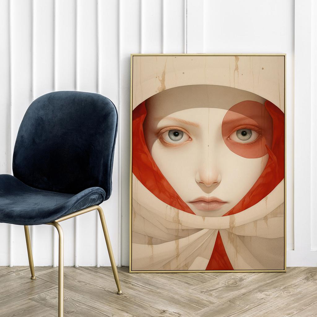 Plakat portret nowoczesny obraz