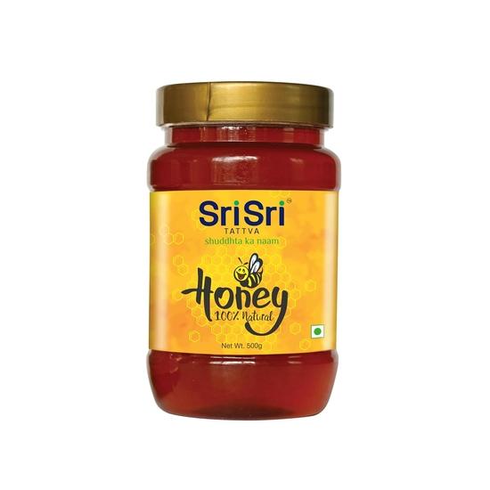Sri Sri Tattva Cow Ghee - 1 Litre & Honey - 100% Natural, 500 G Combo | for Better Digestion and Immunity