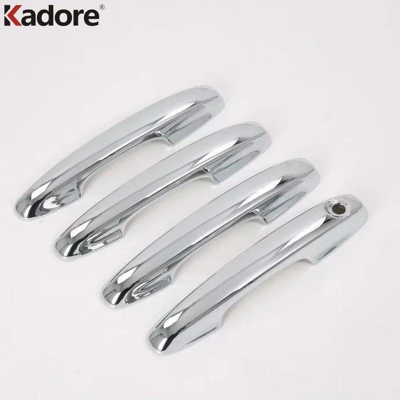 For Ford Focus Carbon Fiber Car Door Handle Cover Trim Side Door Handles Bowl Cup Frame Accessories