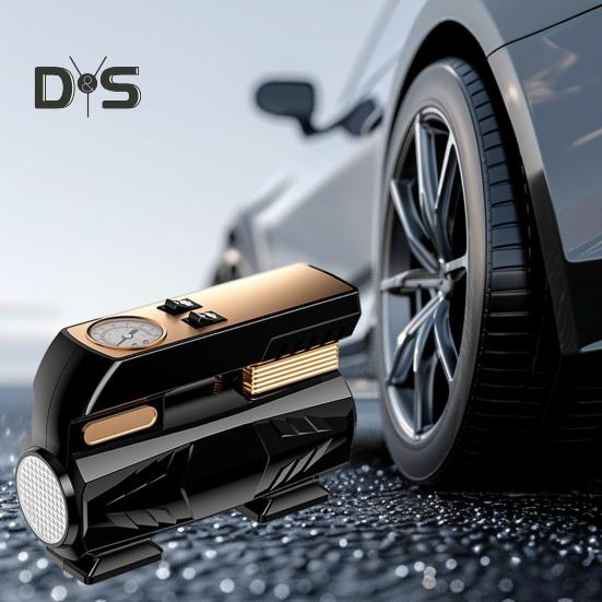 Накачка автомобильных шин Портативный воздушный компрессор 4 режима Регулируемый малошумный цифровой манометр для шин Электрический велосипедный насос со светодиодной подсветкой