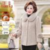 Xiaofu Mom's Middle-aged Women's Autumn Winter Short Coat