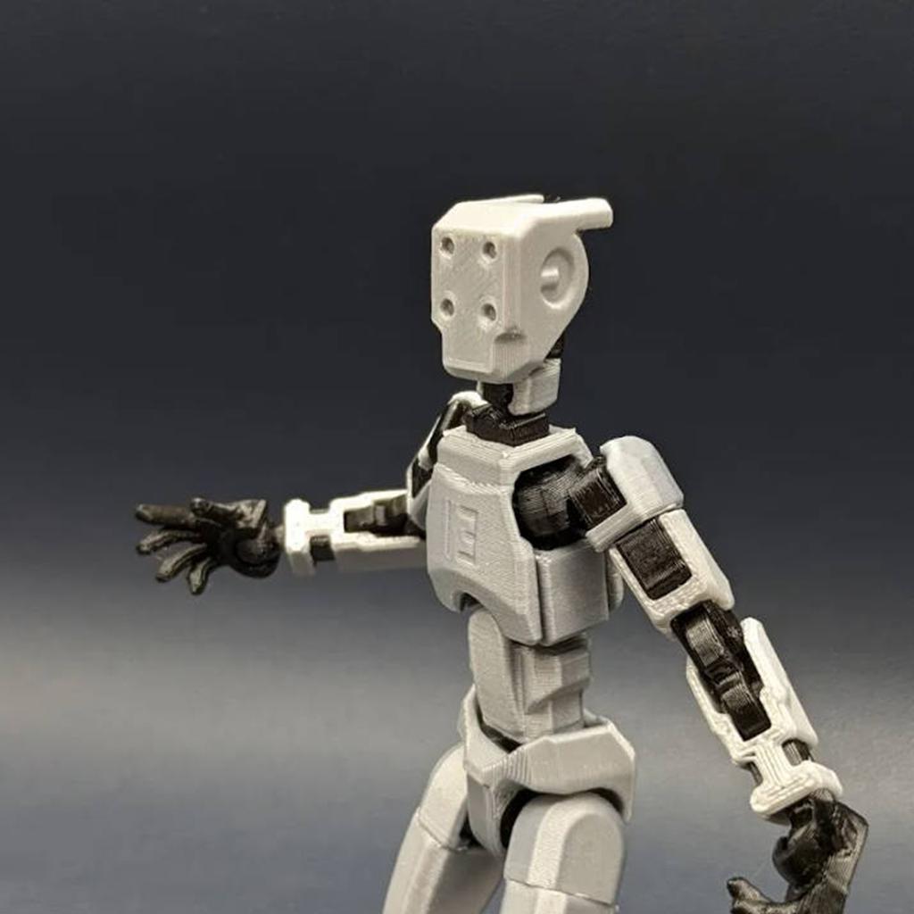 7 подвижных кукольных голов, 3D-печатная голова робота-титана, подвижная подставка, подходит для коллекции, настольные украшения