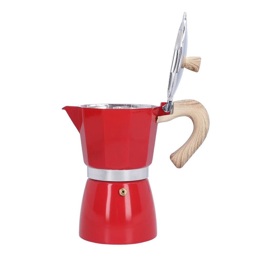 300ML Capacity Moka Pot Aluminum Alloy Coffee Maker Coffee Brewing Coffee Kettle Home Use