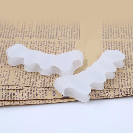 4 шт. Разделитель пальцев ног Разделитель пальцев ног Распорки пальцев ног Силиконовая поддержка пальцев ног