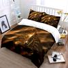 Golden Scorpion on Sand Bedding Duvet Cover Set  (1*Duvet Cover 2*Pillowcases, without duvet insert)