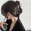Корейский стиль нерегулярные волосы коготь панк металл лента бант акула заколки для женщин аксессуары для волос конский хвост заколки головной убор