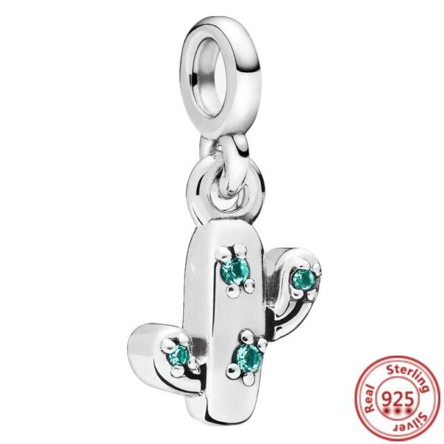 Серьги-браслет Charm Me, ювелирные изделия своими руками, серебро 925 пробы, моя любовь, морская звезда, фламинго, ласточка, мир, мини-подвеска из бисера