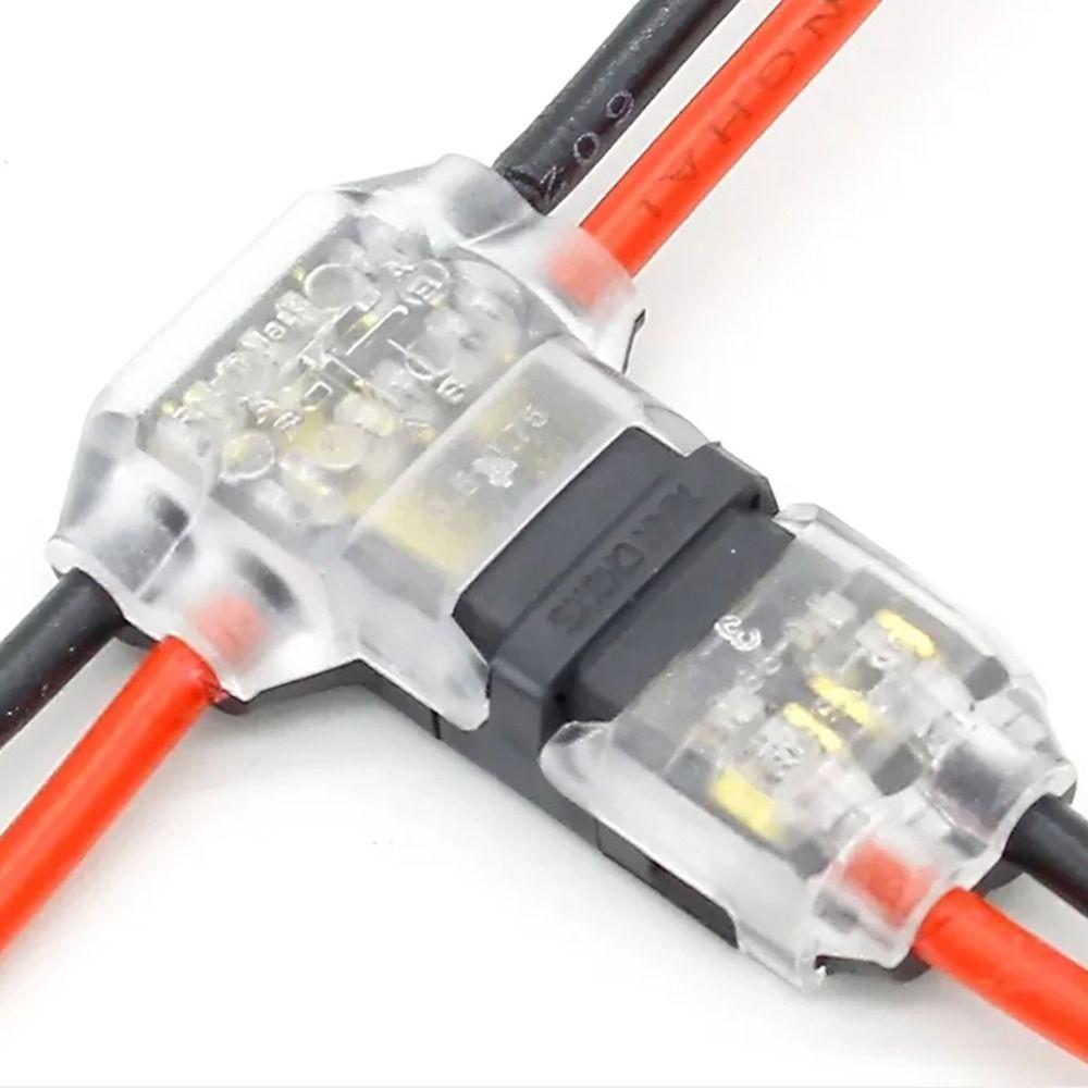 1/5Pcs 2 Pin Electrical Cable Crimp Low Voltage Terminal Clamp For for AWG 24-18 Wires Wiring
