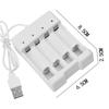 Универсальный адаптер 2/4 слота для быстрой зарядки Зарядные устройства USB-выход Зарядное устройство для аккумуляторов AA / AAA