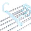 Yousheng Pants Hanger Trousers Rack Strong Load-bearing Foldable Design Anti-Slip 5-Layer Clothes Hanger Scarf Holder Wardrobe Organizer
