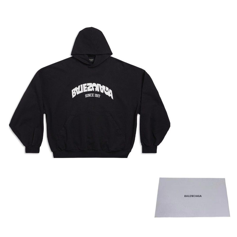Balenciaga Худи с круглым капюшоном и бэкфлипом 761458TPVG11070