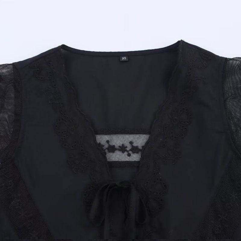 Kaslead New Arrival Women's Clothing Fashion Style Stylish Simple and Versatile Embroider Tops 0881017