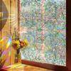 PVC Flower Window Electrostatic Stickers Privacy Protection Static Cling Decoration Reusable Glass Decals for Home Bathroom