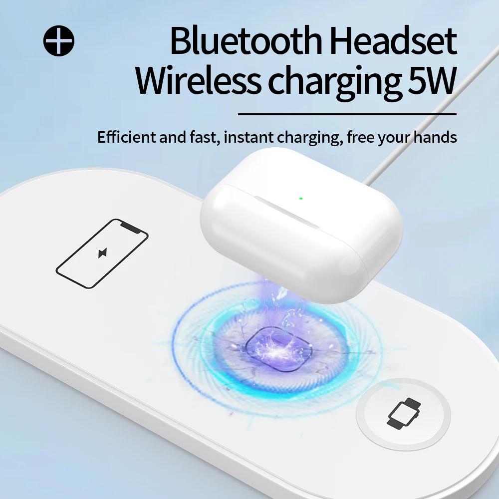 30 Вт 3 в 1 беспроводная зарядная панель для iPhone 15 14 13 12 11 Pro Max 8 X Watch 8 7 6 AirPods быстрая беспроводная зарядная станция