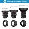 67mm Lens Hood Set with Tulip Flower Lens Hood + Collapsible Rubber Lens Hood + Lens Cleaning Cloth