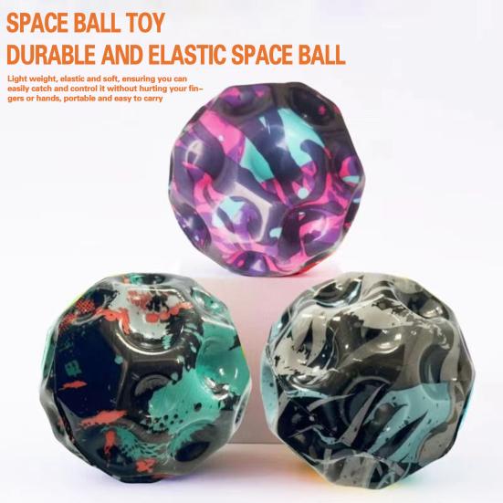 Высоко прыгающий мяч, развитие координации рук и глаз, ловкость, тренировка двигательных навыков для детей и взрослых, снятие стресса, игрушка для прыжков на открытом воздухе, космический мяч