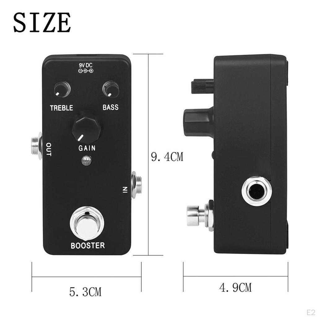 Electric Guitar Effects, High GAIN Booster Pedal Compact Mini Single Type,