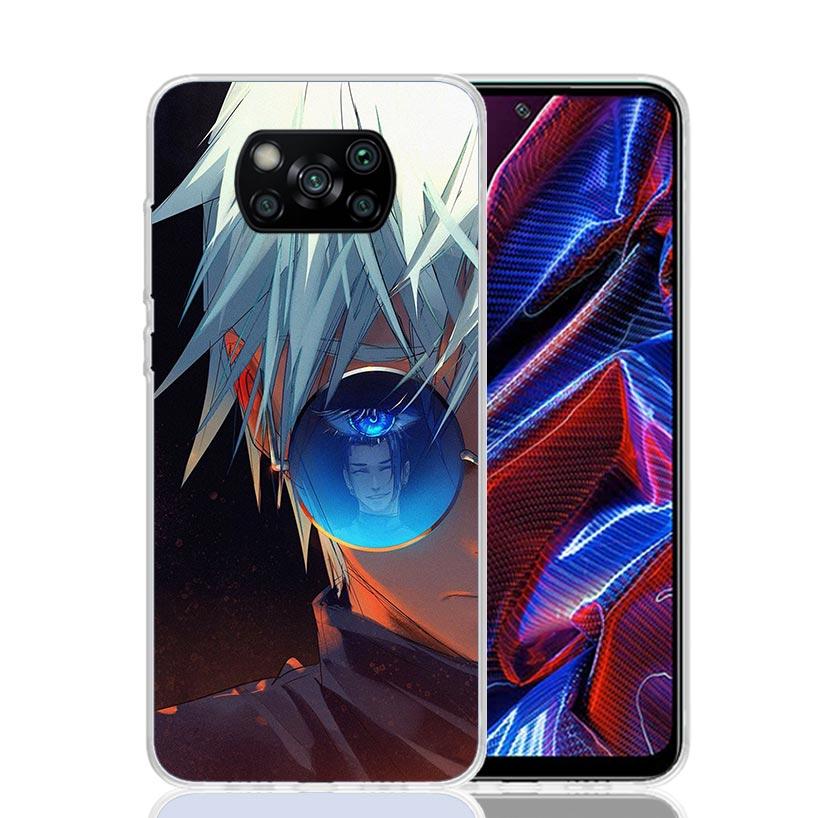 Hot Anime Kaisens Jujutsus Case Phone Cover for Xiaomi Redmi Note 10 9 9S 8 8T 7 5 Pro Mi 12T 11T 10T 9T 12 11 Lite A3 A2 Trend