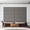 VidaXL Wall Panels 12 Pcs Light Grey 90x30 Cm Fabric 3.24 M² 343901