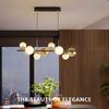 Nordic Restaurants Light Luxury Chandeliers Three Color Dimming Creative Lighting Fixtures Bar Dining Table Pendant Lights