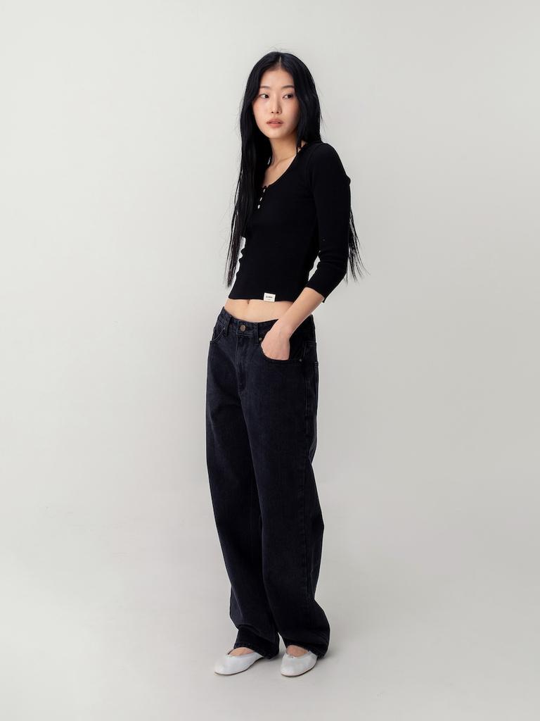 GLOWNY The Jane Jeans (Black)