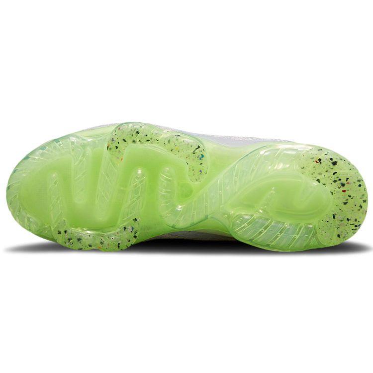 Nike Air VaporMax 2021 Flyknit Light Bone Lime Ice женские кроссовки White Ghost Black DC4112-003