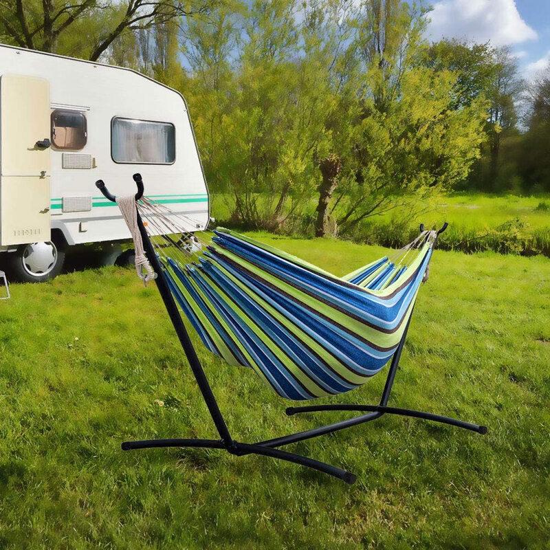 JOJOBA Outdoor Double Hammock with Stand Set