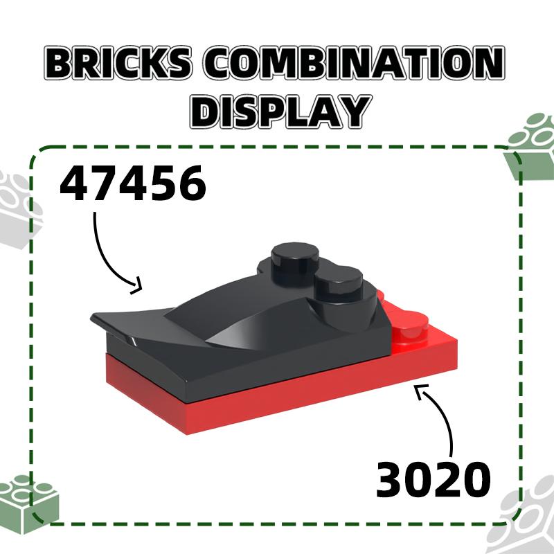 Нетоксичный 91 шт./лот №47456 Клиновидный изогнутый 2x3x2/3 Блок Moc Цветные аксессуары Совместимые с Кирпичом DIY Детская игрушка Детали для сборки