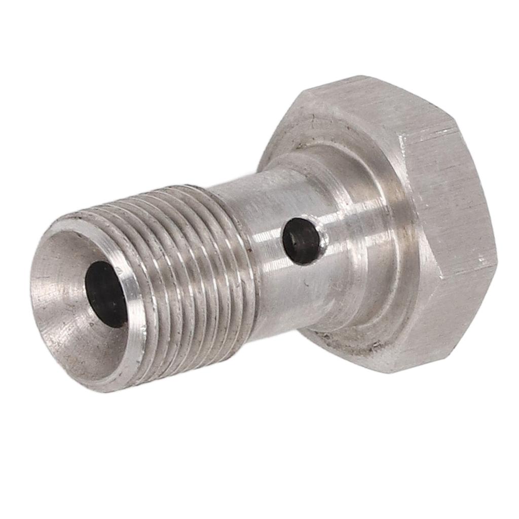 Фитинги болтов банджо M12x1.0 Метрическая резьба Одинарное отверстие Адаптер наконечника тормозного шланга с шайбами для тормозных/сцепных магистралей, турбо