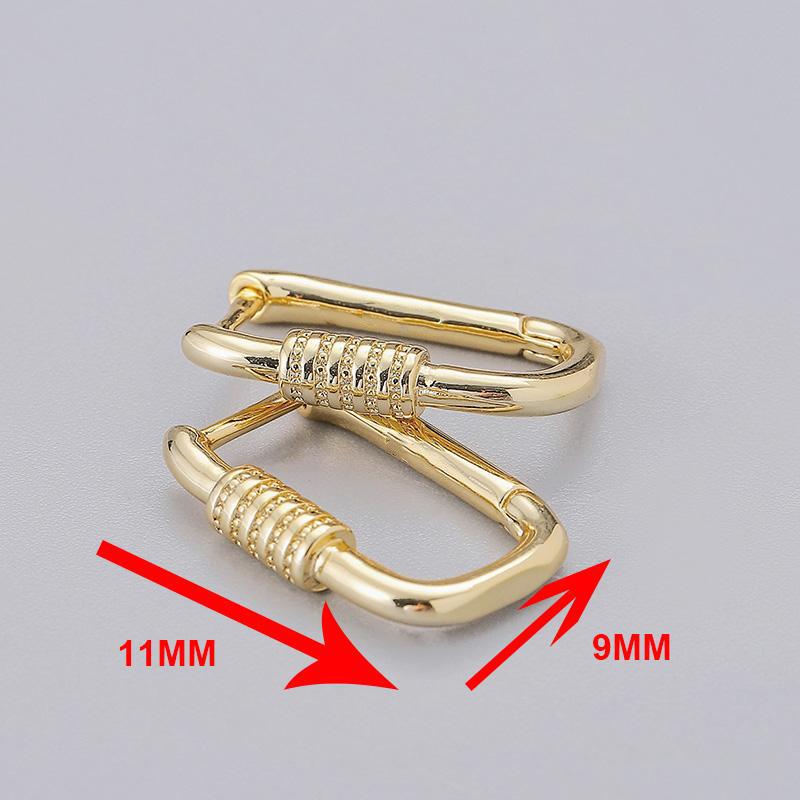 ANENJERY Геометрические овальные серьги-кольца женские золотые французские серьги