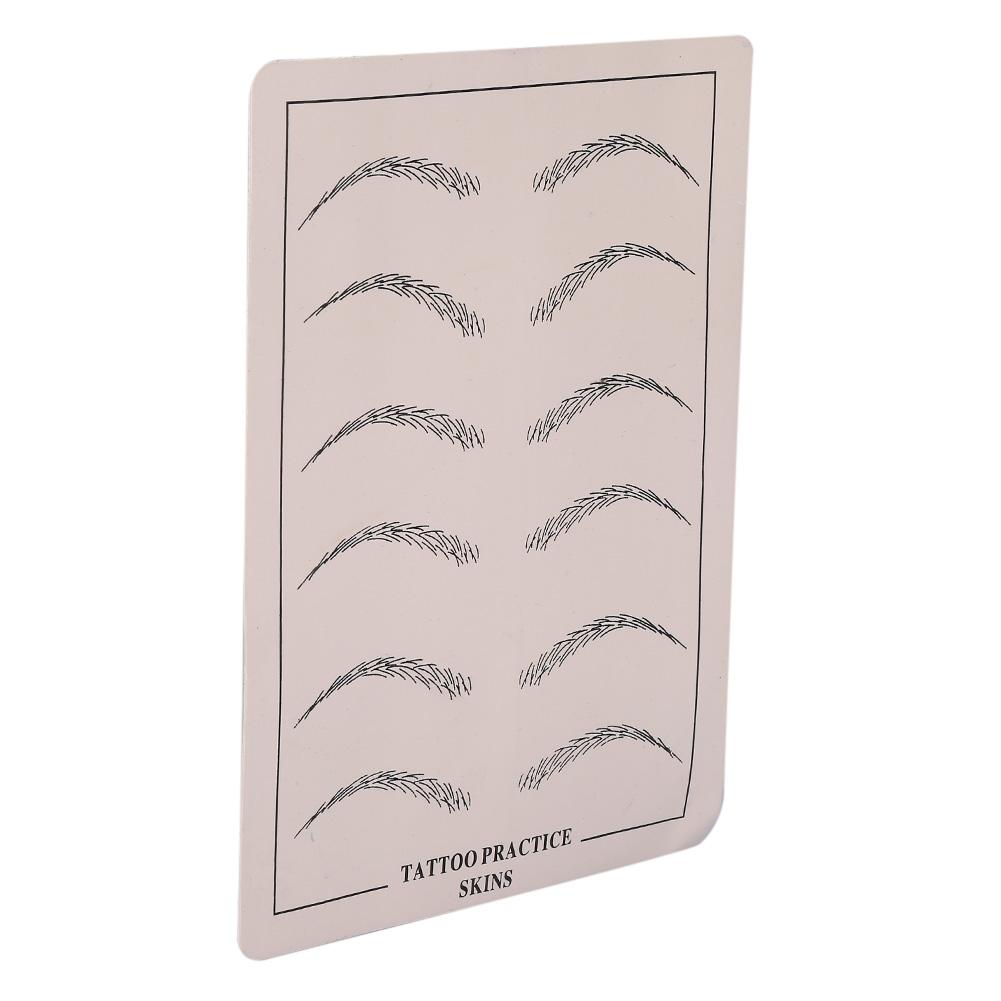 1 шт. Тату Практика Перманентный Макияж Косметика Микроблейдинг Обучение Бровям Силиконовая Искусственная Кожа