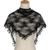 White Black Flower Women Scarf Spanish Mantilla Lace Catholic Veil For Chapel Church Shawl Head Covering Scarf Bandana Headband EMA