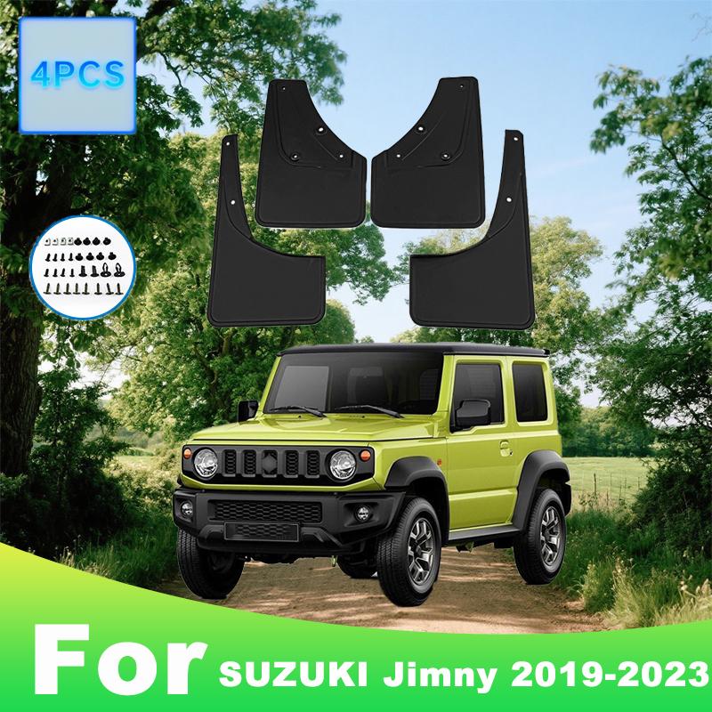 Для SUZUKI Jimny - Автомобильные грязезащитные щитки для колес Водонепроницаемые Предотвращают разбрызгивание грязи Автомобильные брызговики Отделка крыла 4 шт. Аксессуары