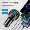 Автомобильное зарядное устройство PD из алюминиевого сплава 2024 года с 4 портами — сверхбыстрая зарядка