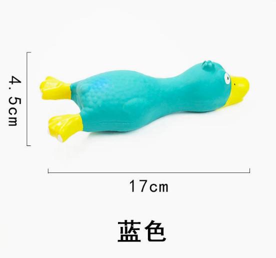 Игрушки для собак, пищащие латексные игрушки для собак, лежащая - синяя
