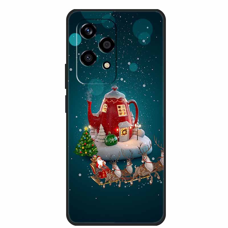 Рождественский чехол для Honor 200 Pro / 200 Lite / Honor 200 Чехол 100 90Pro Lite Милые Мягкие ТПУ Силиконовые Чехлы для Honor 200 Smart